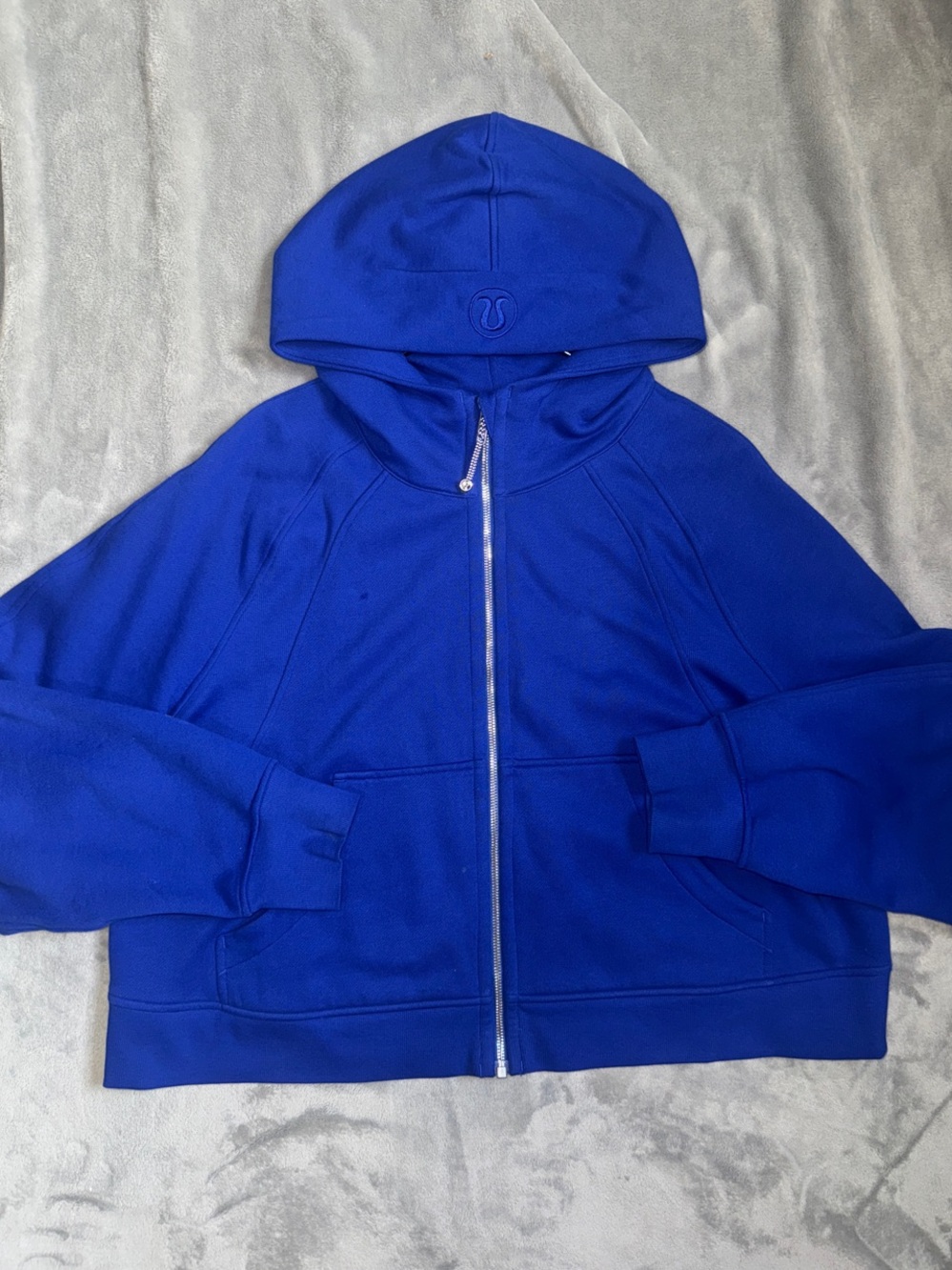 Lululemon Deep Sea Blue Scuba Oversized Full-Zip Hoodie, size XL/XXL